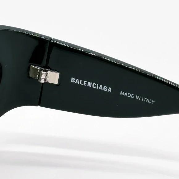 NEW BALENCIAGA BB0228S 002 OVAL GREEN UNISEX SUNGLASSES BALENCIAGA